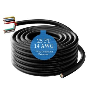 15 قدم 7 طريقة مقطورة سلك الثقيلة 14 مقياس الأسلاك تسخير مقطورة 7 سلك مقطورة الأسلاك تسخير النحاس النقي 7 سلك مقطورة كابل 14/7 طريقة جولة موصل بليد تمديد الأسلاك كابل in Kuwait