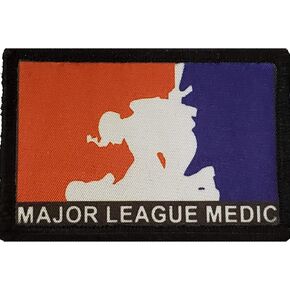 Major League Medic EMT Morale Patch. 2x3 Hook Patch. Redhaededtshirts Made in The USA in Saudi Arabia