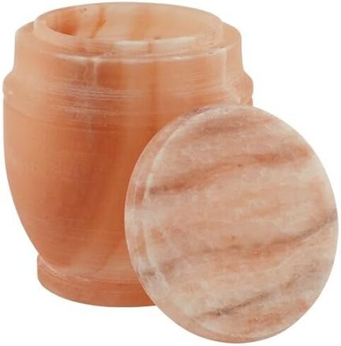 Himalayan Salt Biodegradable Cremation Urn for Ashes, Earth Friendly Urn for Ground or Sea Burial, Eco Urn for Ashes, Adult Sized Cremation Urn 9.5 Inches High in Kuwait