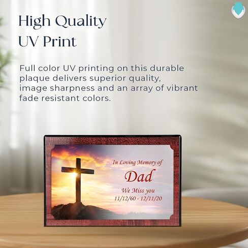 GetUrns Heritage Adult Cherry Wood Cremation Urn Box for Human Ashes I Cross UV Printing Wooden Urns for Male and Female I 213lbs in Saudi Arabia