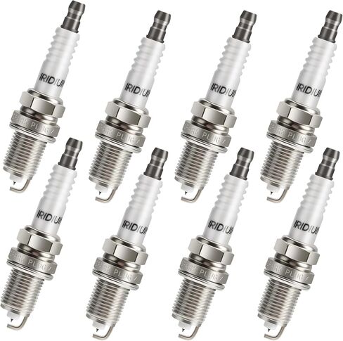Plugs Iridium Spark Plugs 8 Pack 7100 ZFR6FGP متوافق مع 00-07 Dodge RAM 1500 4.7 Durango Dakota Jeep Grand Cherokee Commander 2000 2001 2002 2003 2005 2005 2007 in Kuwait