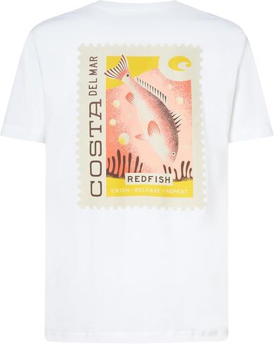 Costa Del Mar Men's Postal Stamp Redfish-T-Shirt in Kuwait