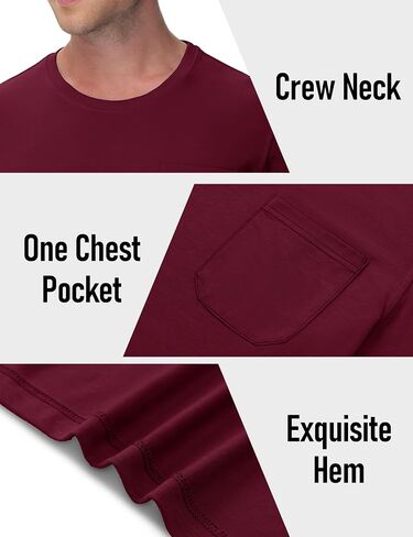 Magcomsen Mens Pocket T قمصان تبريد UPF 50+ صيف قميص قصير الأكمام in Saudi Arabia