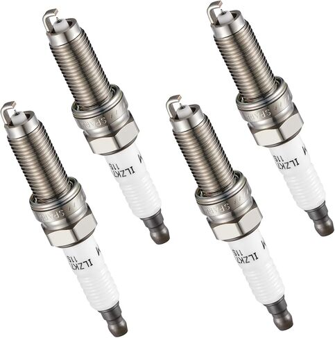 3461 Plugs Iridium Sparks 4 Pack متوافقة مع Hyundai Elantra Tucson ، متوافق مع Acura Ilx TSX ، Civic CR-V Accord ، Forte Soul ، Cooper Countryman 1.6L 1.8L 2.0L 2.4L L4 SLIP in Kuwait