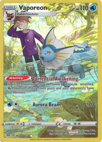 Vaporeon - TG02/TG30 - Character Rare - Sword & Shield: Brilliant Stars in Saudi Arabia