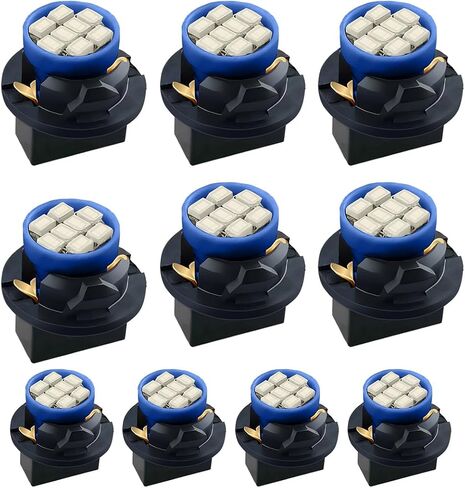 10pcs T10 194 168 LED DASH LIGHT LIGHT LIVER مع مقبس قفل تويست ، اللوحة المشرقة مقياس الكتلة المصابيح البديلة للسيارة لخريطة قبة أضواء لوحة القيادة (الوردي) in Kuwait