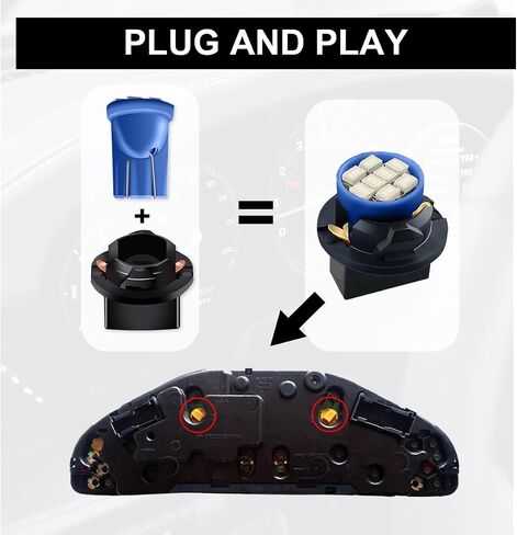 10pcs T10 194 168 LED DASH LIGHT LIGHT LIVER مع مقبس قفل تويست ، اللوحة المشرقة مقياس الكتلة المصابيح البديلة للسيارة لخريطة قبة أضواء لوحة القيادة (الوردي) in Kuwait