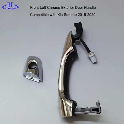Front Right Passenger Side Exterior Door Handle w/Cover Compatible with 2016-2020 Kia Sorento,Replaces 82651C5010,Chrome,wo/Smart Key Entry in Kuwait