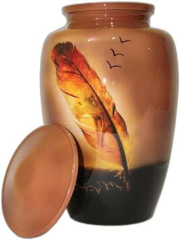 S. H. METALS Cremation Urns for Human Ashes - Decorative Urns, Urns for Human Ashes Female & Male, Urns for Ashes Adult Female, Funeral Urns (Penguins) in Saudi Arabia