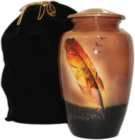 S. H. METALS Cremation Urns for Human Ashes - Decorative Urns, Urns for Human Ashes Female & Male, Urns for Ashes Adult Female, Funeral Urns (Penguins) in Saudi Arabia