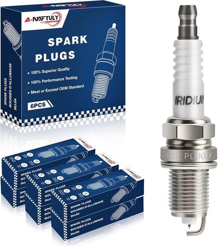 Plugs Iridium Spark Plugs 8 Pack 7100 ZFR6FGP متوافق مع 00-07 Dodge RAM 1500 4.7 Durango Dakota Jeep Grand Cherokee Commander 2000 2001 2002 2003 2005 2005 2007 in Kuwait