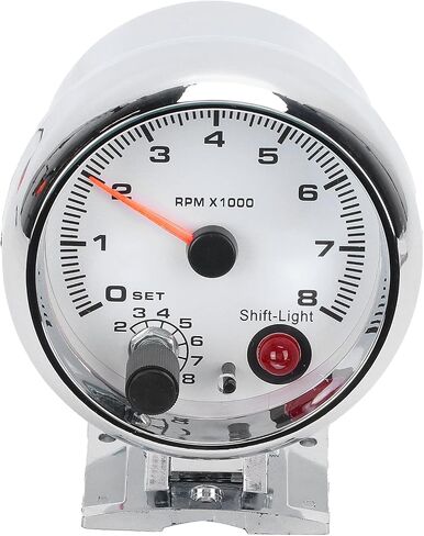 2 1/2 Inch Tachometer, Car RPM Revolution Meter, 0‑8000 RPM with 7 Color Background Lights, Easy Installation, High Sensitivity Universal Replacement for 4/6/8 Cylinder 12V in Saudi Arabia