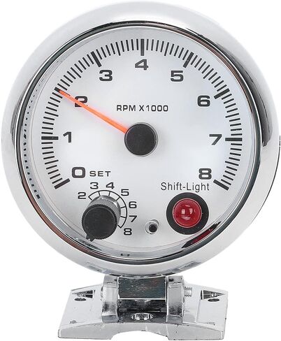 2 1/2 Inch Tachometer, Car RPM Revolution Meter, 0‑8000 RPM with 7 Color Background Lights, Easy Installation, High Sensitivity Universal Replacement for 4/6/8 Cylinder 12V in Saudi Arabia