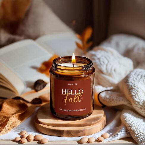 Jasmine Oud Sandalwood Candle for Home Scented| Organic Soy Non Toxic Candles| Long Clean Burning Aromatheraphy Jar Candel| Women,Men Gift for Autumn,Winter, Halloween,Thanksgiving,Relaxing|9oz in Saudi Arabia