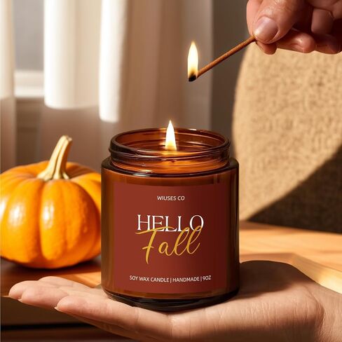 Jasmine Oud Sandalwood Candle for Home Scented| Organic Soy Non Toxic Candles| Long Clean Burning Aromatheraphy Jar Candel| Women,Men Gift for Autumn,Winter, Halloween,Thanksgiving,Relaxing|9oz in Saudi Arabia