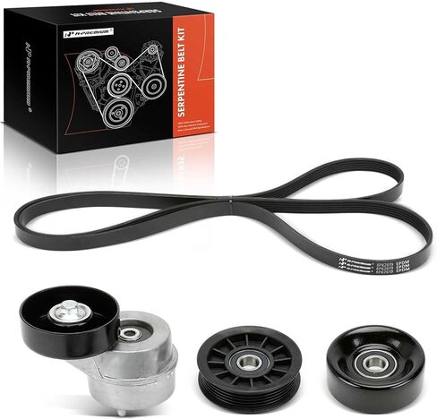 A-Premium Engine Serpentine Belt Drive Kit متوافق مع Ford F-150 F150 2007 2008 ، 4.2L in Saudi Arabia