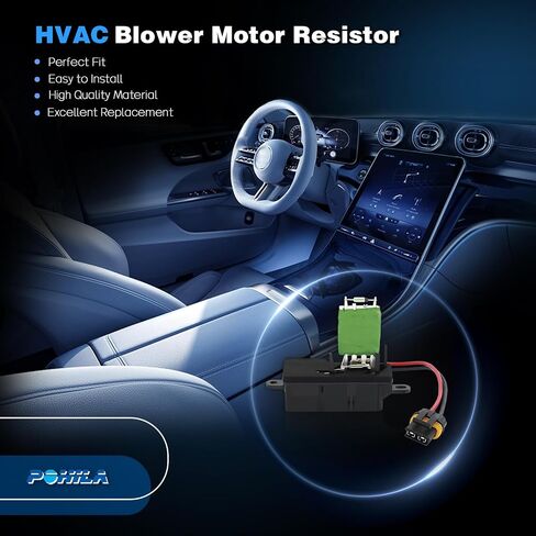 HVAC سخان HVAC الوحدة النمطية لمقاوم محرك المقاوم المتوافق مع Chevy Astro 1996-2005 ، GMC Safari 1996-2005 ، V6 4.3L ، استبدل# 89018436 12135105 RU496 1580550 in Saudi Arabia
