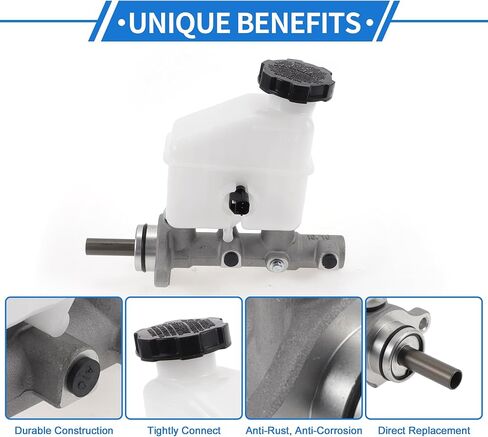 أسطوانة Master Brake مع الخزان رقم 585102L300/M630674 لـ HYUNDAI ELANTRA 2009-2012 سبيكة أسطوانة ماجستير هيدروليكية ، البلاستيك 1 PC in Saudi Arabia