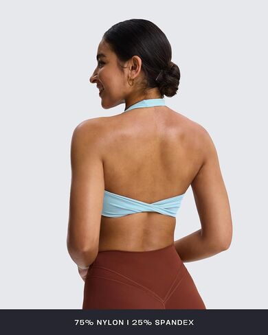 Aoxjox Women's Worning Halter Sport Bras Fitness Litbless Rosie Bra Yoga Crop Top Top in Saudi Arabia