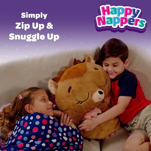 Happy Nappers: Pillow & Sleepy Sack: Large - Rainbow Unicorn - 66 x 30, 2-in-1: Plush Animal Opens Into Sleeping Bag, Soft Play Character, Kids 7+ in Kuwait