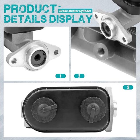 M98894 Brake Master Cylinder مع الخزان متوافق مع Dodge B100 ، B150 ، B200 ، B250 ، B300 ، D100 ، D150 ، D200 ، RAMCARGER ، W100 ، W150 و PLYMOUTH PB150 ، PB200 ، PB250 ، Trailduster in Saudi Arabia