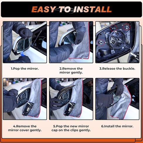 ACLONG Carbon Fiber Mirror Cover Caps Rearview Side Mirror Covers Compatible with BMW 2017 2018 2019 2020 2021 2022 G20 G21 G30 G31 G11 G12 G14 G15 G16-1 Pair in Kuwait