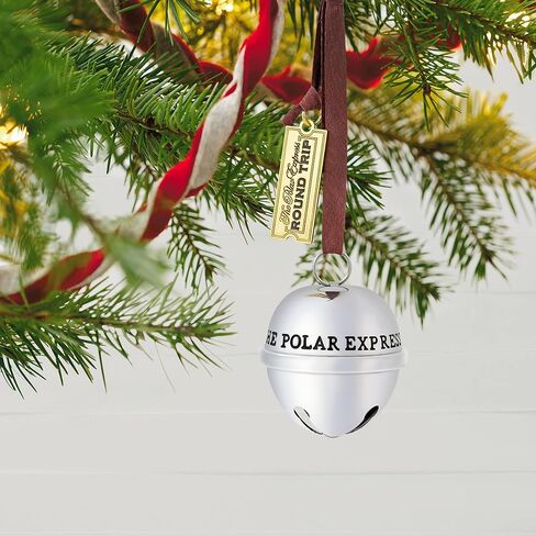 Hallmark Themkake Christmas Ornament 2025 ، The Polar Express Santa's Sleigh Bell 2025 ، Metal ، Hishaf Movie Gifts in Kuwait