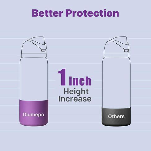 Silicone Boot for Owala 24oz FreeSip & Flip, Raised Height Sleeve, Pink in Saudi Arabia