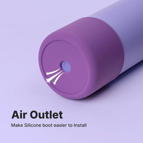 Silicone Boot for Owala 24oz FreeSip & Flip, Raised Height Sleeve, Pink in Saudi Arabia