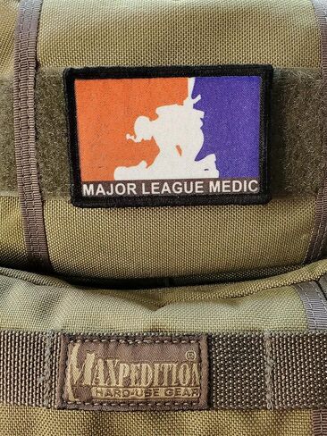 Major League Medic EMT Morale Patch. 2x3 Hook Patch. Redhaededtshirts Made in The USA in Saudi Arabia