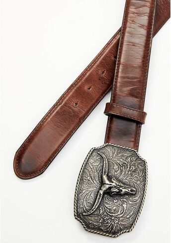 Cody James Men's Longhorn Scroll Buckle Belt - Cjasp22bt1 in Saudi Arabia