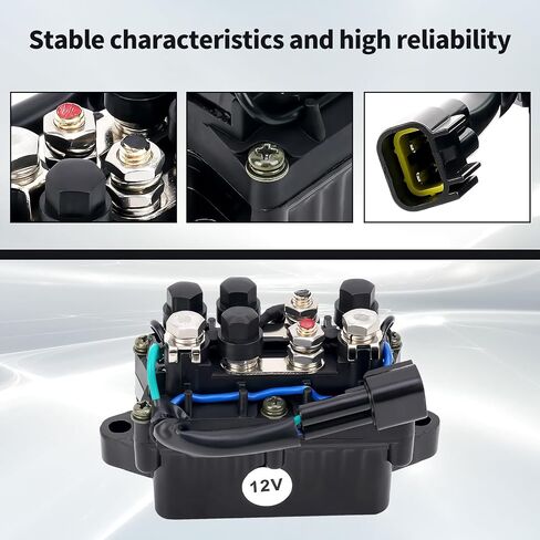 63P-81950-00-00 Tilt Trim Starter Solenoid Relay Compatible for Yamaha F150 & F250 F-40HP 50HP 60HP 75HP 90HP 115HP 150HP 200HP 225HP 250HP Trim Relay for Outboard 4 Stroke Engines in Saudi Arabia