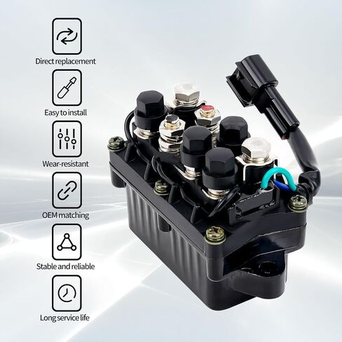 63P-81950-00-00 Tilt Trim Starter Solenoid Relay Compatible for Yamaha F150 & F250 F-40HP 50HP 60HP 75HP 90HP 115HP 150HP 200HP 225HP 250HP Trim Relay for Outboard 4 Stroke Engines in Saudi Arabia