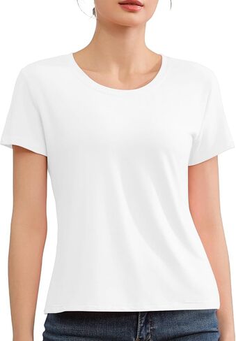 قمصان قصيرة من القمصان للنساء المحملات الأساسية التي تقطعها tshirts قمم الصيف غير الرسمية Crewneck Place Petite قمم in Saudi Arabia