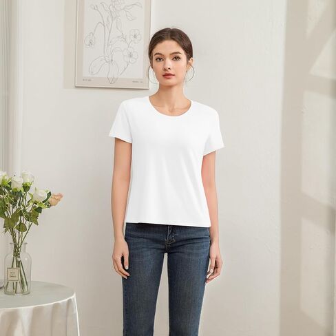 قمصان قصيرة من القمصان للنساء المحملات الأساسية التي تقطعها tshirts قمم الصيف غير الرسمية Crewneck Place Petite قمم in Saudi Arabia