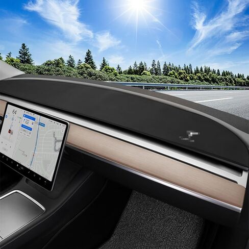 Tesla Dashboard Cover for Model 3 Model Y 2017-2023, Flannel Dash Cover with Silicone Anti-Slip, Tesla Accessories Interior for Model 3/Y 2017-2020 2021 2022 2023 in Saudi Arabia