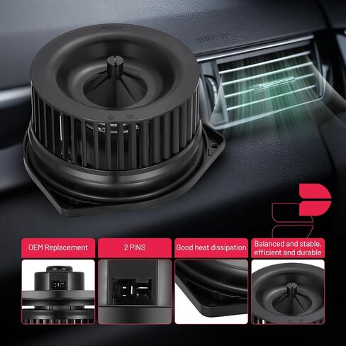 BDFHYK AC سخان السخان مروحة محرك محرك BM10227C متوافق مع Infiniti 2013 JX35،2014-2017 QX60 ، متوافق مع نيسان 2013-2020 2022-2024 Pathfinder ، HVAC BLOWER ASSEMBLY بديل 273753KA0A in Kuwait