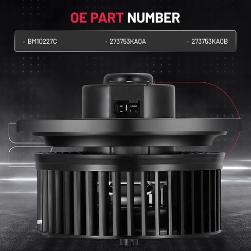 BDFHYK AC سخان السخان مروحة محرك محرك BM10227C متوافق مع Infiniti 2013 JX35،2014-2017 QX60 ، متوافق مع نيسان 2013-2020 2022-2024 Pathfinder ، HVAC BLOWER ASSEMBLY بديل 273753KA0A in Kuwait