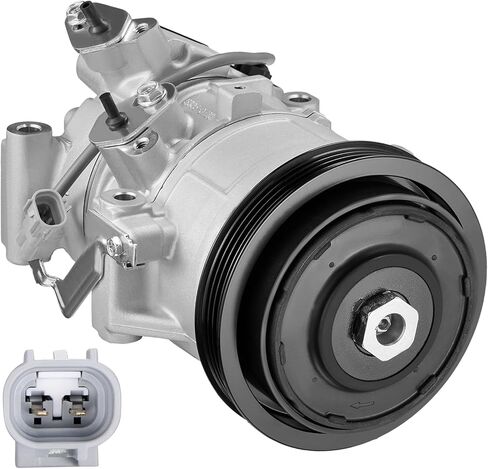 BDFHYK Air Conditioning A/C Compressor with Clutch Compatible with Toyota Sienna 3.3L 2004-2006, Sienna 3.5L 2007, Replacement 98310, 97310, 8832008051 in Saudi Arabia