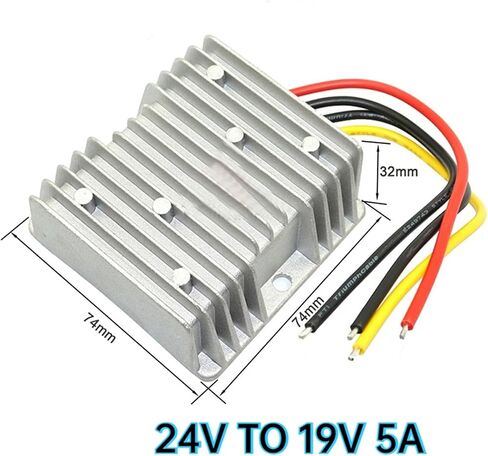من 24 فولت إلى 19V 5A-20A التنحي لأسفل محول 24 فولت المخفض 19 فولت 190W منظم الجهد المحمول مصدر الطاقة المحمول (24V إلى 19V 15A) in Saudi Arabia