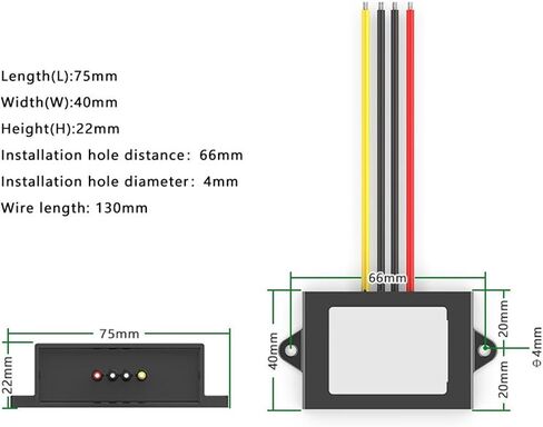 1PCS 24V إلى 12V 10A منظم الجهد المستمر للخطورة لألعاب السيارات 36V48V50V53V60V72V إلى 12V 120W STEP-Bown (10A ، 24V (15-40V) _12V) in Saudi Arabia