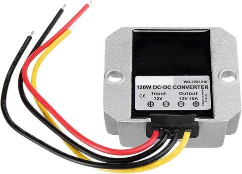 1PCS 18-90V إلى 12V 5A 10A محول 24V 36V 48V 60V 72V إلى 12V 60W 120W وحدة إمدادات الطاقة خطوة للسيارات Solar (48V (30-60V) ، 12V 10A) in Saudi Arabia