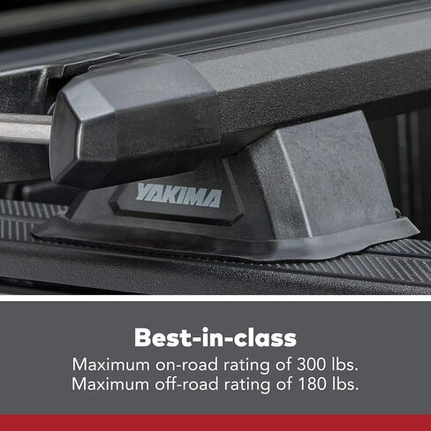 YAKIMA BedRock HD Low Profile Heavy Duty Truck Bed Rack Towers (Set of 4), 300 Pound On-Road Capacity, 180 Off-Road Capacity, Black in Saudi Arabia