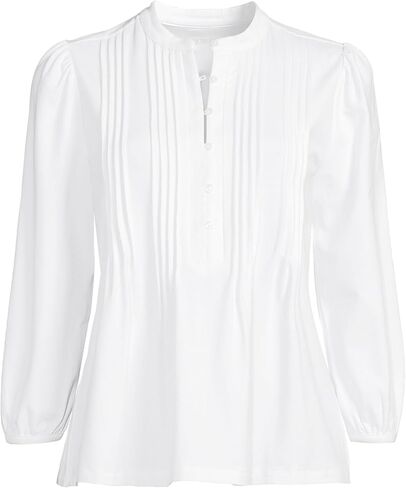 LANDS 'End Women's Lightweight Jersey Button Top Top in Saudi Arabia