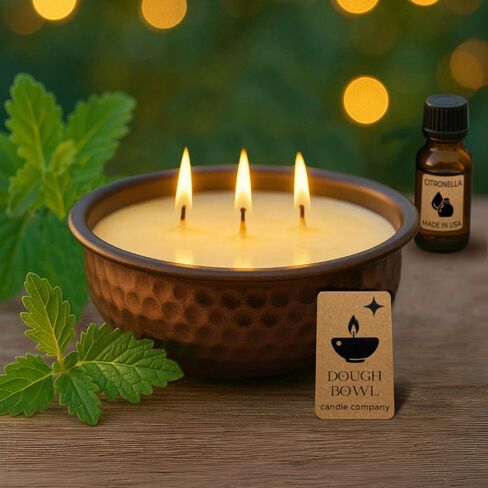 شمعة صحن العجين Candle Co. Mahogany Teakwood Candle - شموع الصويا القوية المعطرة للرجال كهف مع رائحة مسكي ، 3 فتيل ديكور غرفة رجالي ، أساسية في غرفة الفخامة المذكر ، أشياء فريدة من نوعها مع وقت حرق 50 ساعة in Kuwait