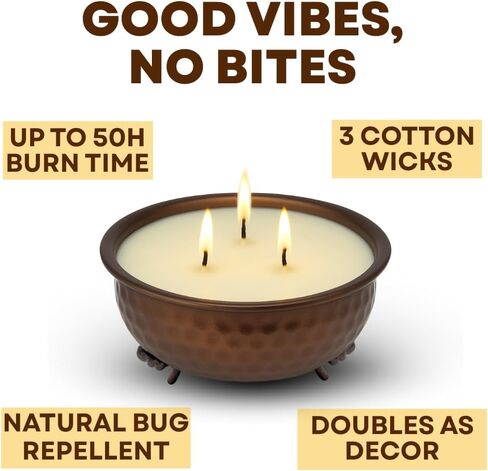 شمعة صحن العجين Candle Co. Mahogany Teakwood Candle - شموع الصويا القوية المعطرة للرجال كهف مع رائحة مسكي ، 3 فتيل ديكور غرفة رجالي ، أساسية في غرفة الفخامة المذكر ، أشياء فريدة من نوعها مع وقت حرق 50 ساعة in Kuwait
