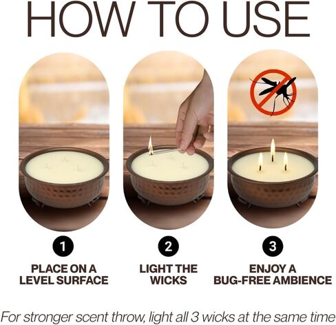 شمعة صحن العجين Candle Co. Mahogany Teakwood Candle - شموع الصويا القوية المعطرة للرجال كهف مع رائحة مسكي ، 3 فتيل ديكور غرفة رجالي ، أساسية في غرفة الفخامة المذكر ، أشياء فريدة من نوعها مع وقت حرق 50 ساعة in Kuwait