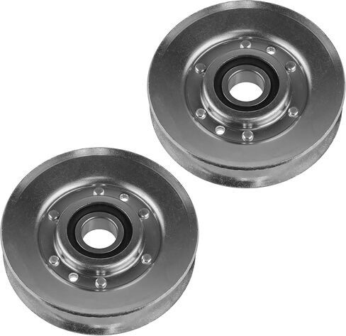 Caltric 2 V-Idler Pulley متوافق مع John Deere 325 335 345 GX255 GX325 GX345 GX355 AM118447 in Saudi Arabia