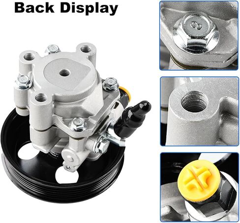 Power Steering Pump with Pulley Compatible with Toyota Sequoia V8 4.7L 2001 2002 2003 2004 2005 2006 2007, Toyota Tundra V8 4.7L 2000 to 2006, Replacement for 21-5264, 443100C030 in Saudi Arabia