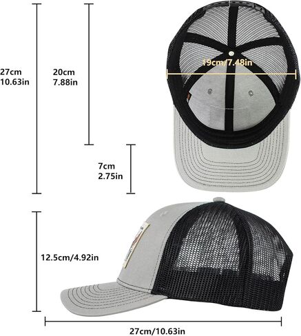 WOLFHUNT قبعة سائق الشاحنة الرجال النساء قبعة بيسبول 6-لوحة Ballcap قبعة Snapback قابلة للتعديل شبكة الظهر، مثالية للمناسبات غير الرسمية والخارجية in Kuwait